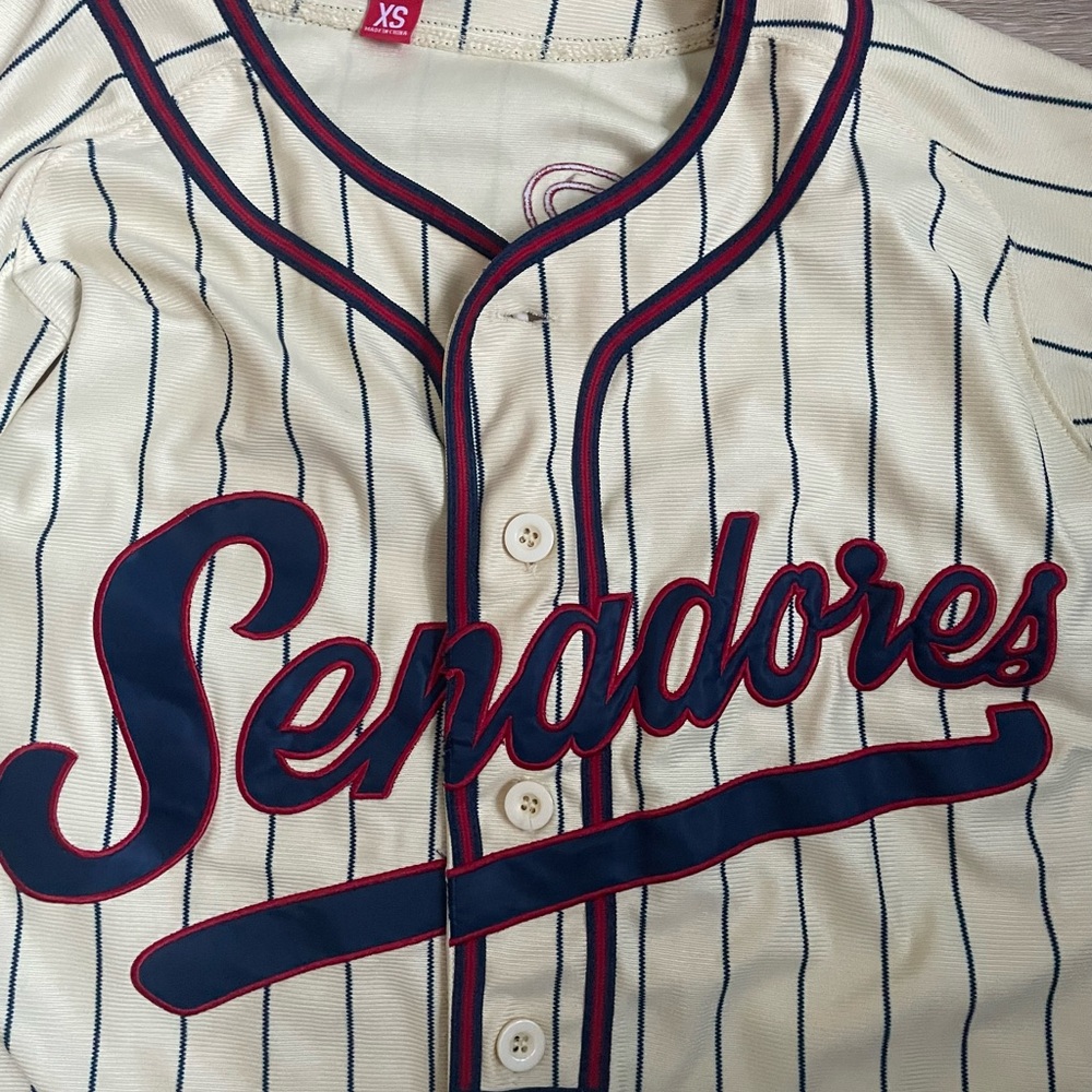Vintage Headgear Classics Roberto Clemente #21 Senadores Baseball Jersey XS - Picture 2 of 6